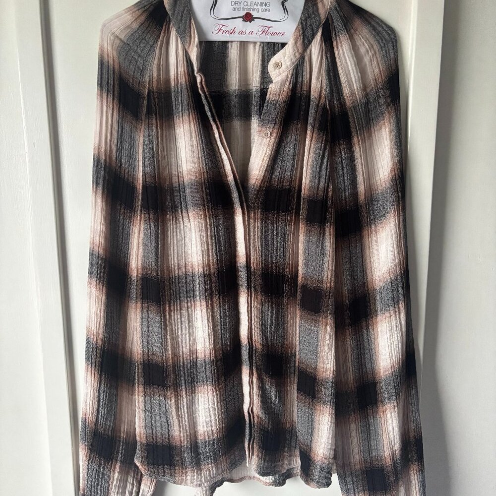 Bella Dahl Shirred long sleeve shirt